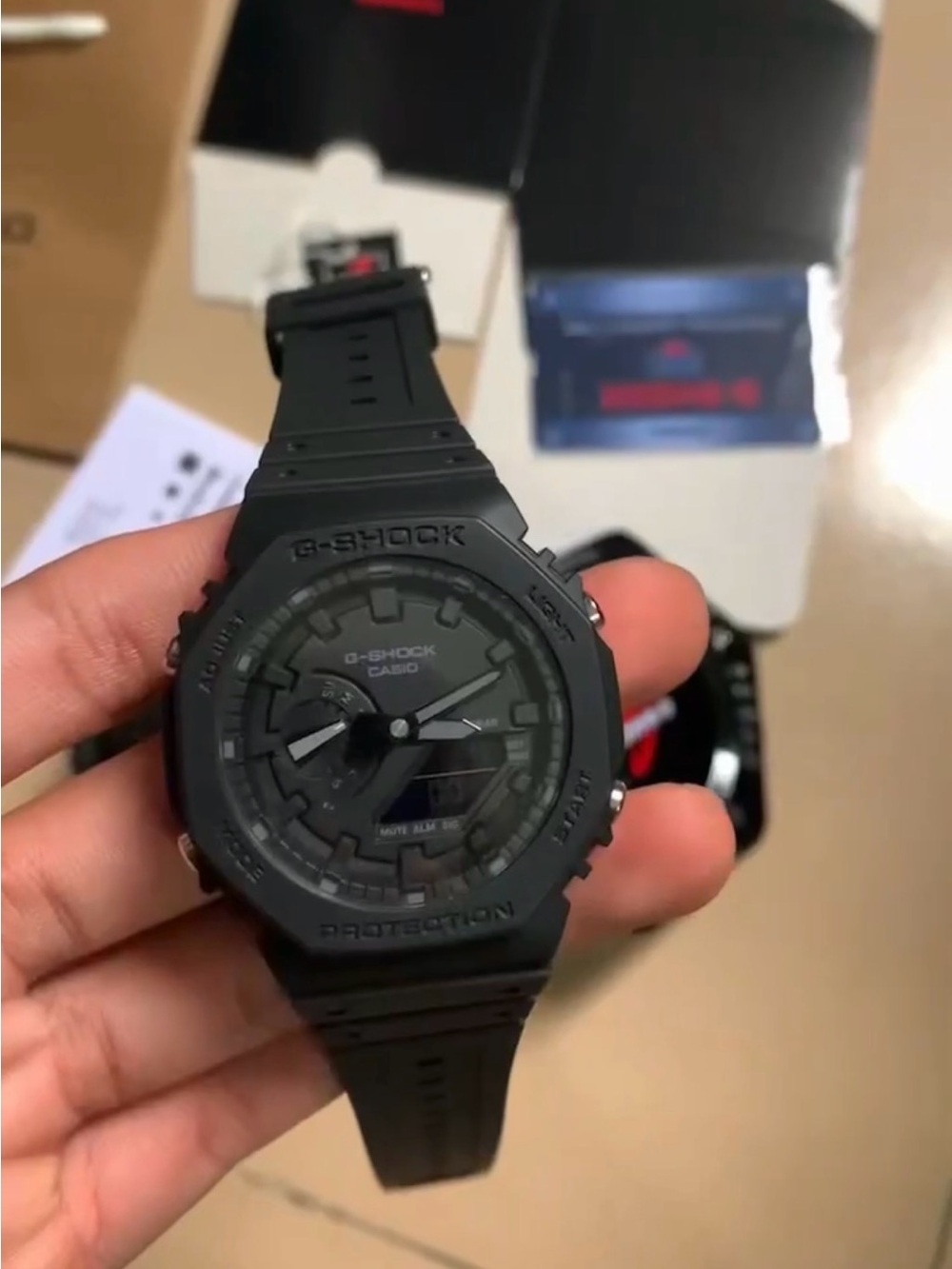 Casio Black G-Shock Analog-Digital Resin Watch